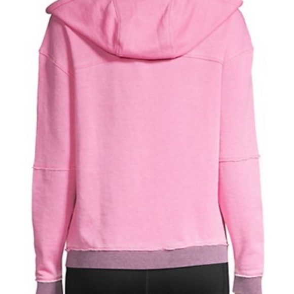 Nanette Lepore Pullover Cotton-Blend Hoodie Pink in size XL - Picture 2 of 5